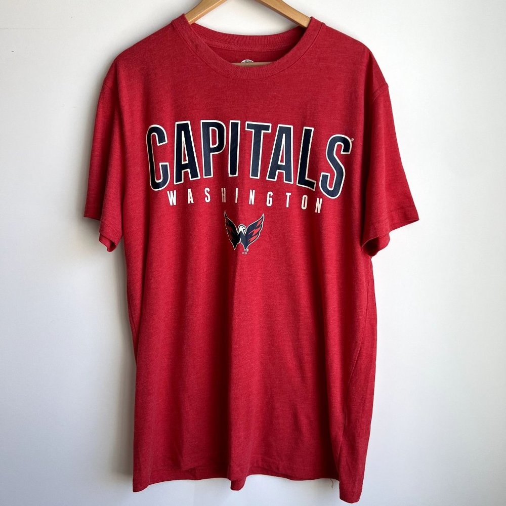 Washington Capital Screen Printed NHL Unisex T-Shirt Size XXL Red